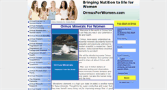 Desktop Screenshot of ormusforwomen.com